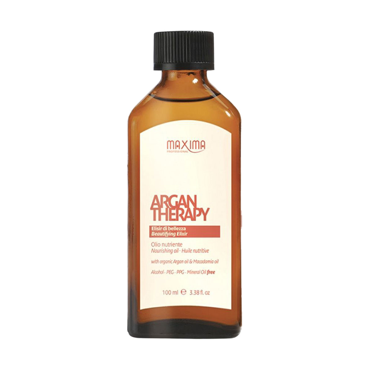 Живильний еліксир для волосся Maxima Professional Argan Therapy Beautifying Elixir з оліями аргани та макадамії, 100 мл